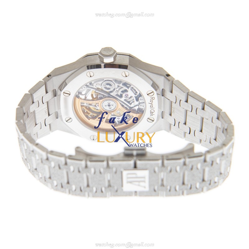 Audemars Piguet 15468BC.YG.1259BC.01 - Replica Watch - Automatic - 18kt White Gold & Sapphire - 37mm - Image 4