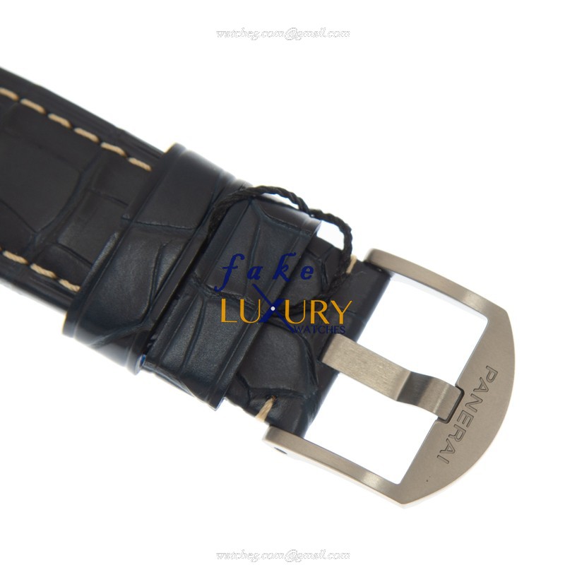 Panerai PAM01078 RADIOMIR Automatic Titanium Replica Watch - Blue Dial, Alligator Strap - Image 4