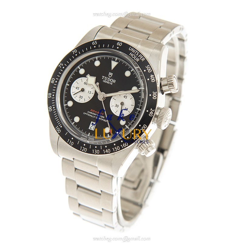 TUDOR 79360NBK BLACK BAY CHRONO AUTO Stainless Steel Case Replica Watch, 41mm, Black Dial, Silver - Image 3