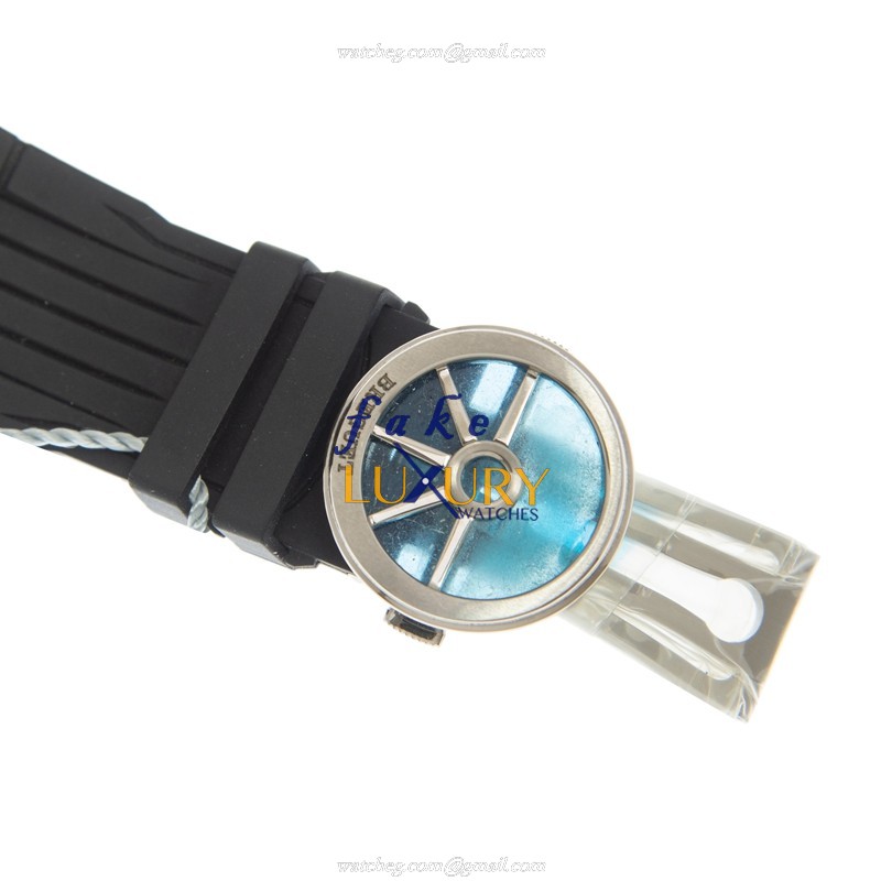 Breguet 5527TI/G2/5WV MARINE Automatic Replica Watch, Gray Dial, Titanium Case, Rubber Strap - Image 4