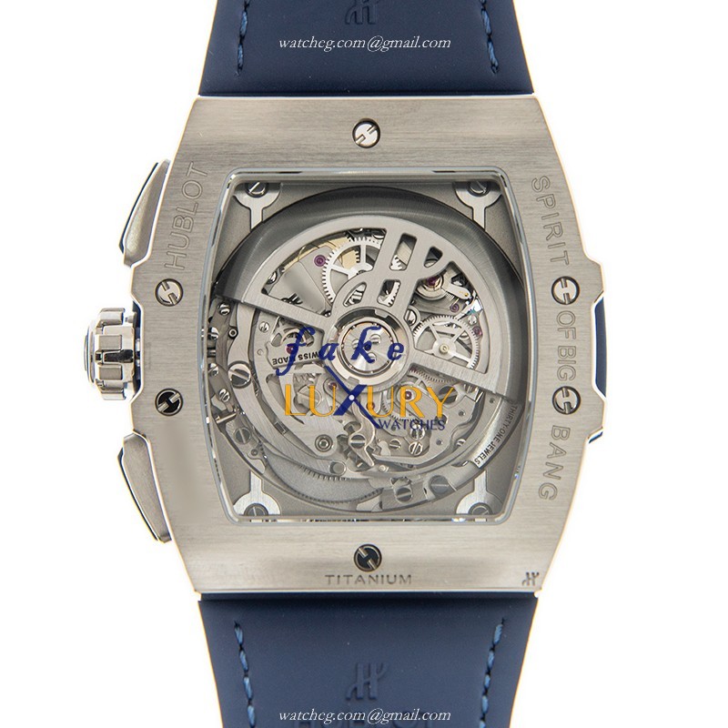 Hublot 641.NX.7170.LR Automatic Stainless Steel Replica Watch - Blue Alligator Strap - Silver Dial - Image 3