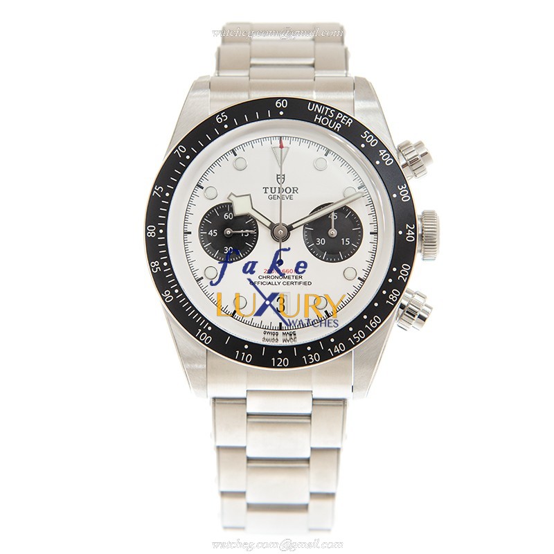Tudor Black Bay Chrono 79360NWT Automatic White Dial Stainless Steel Replica Watch - Image 2