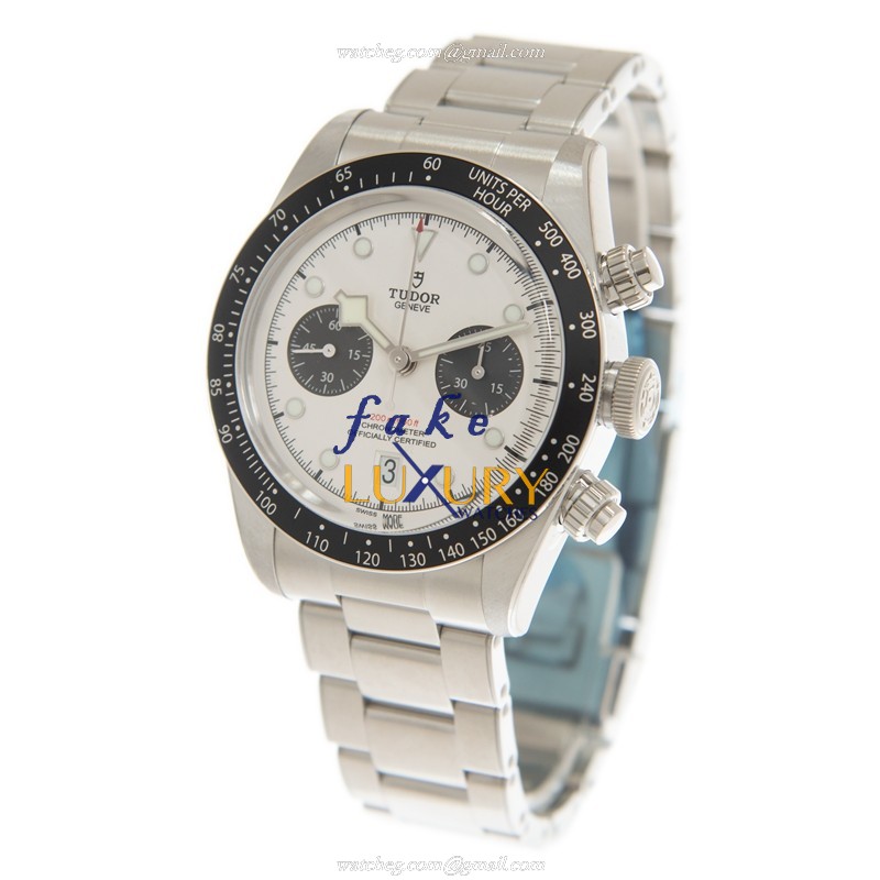Tudor Black Bay Chrono 79360NWT Automatic White Dial Stainless Steel Replica Watch - Image 3