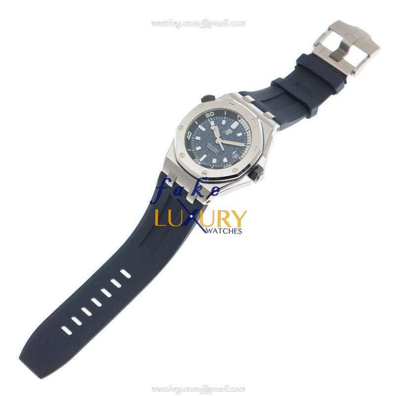 15720ST.OO.A027CA.01 - Audemars Piguet Royal Oak Offshore Replica Watch - Blue Dial Rubber Strap - Image 2