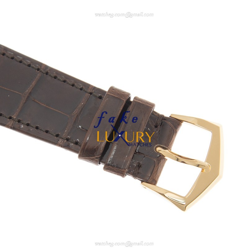 Patek Philippe 5196J-001 Calatrava Replica Watch White Dial 18kt Yellow Gold Manual Wind - Image 4