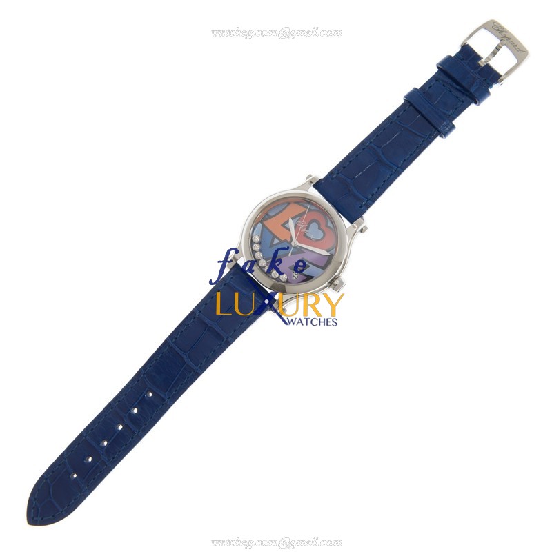 Chopard 278559-3020 HAPPY SPORT Automatic Stainless Steel Replica Watch - Swiss Movement, Blue Dial - Image 2