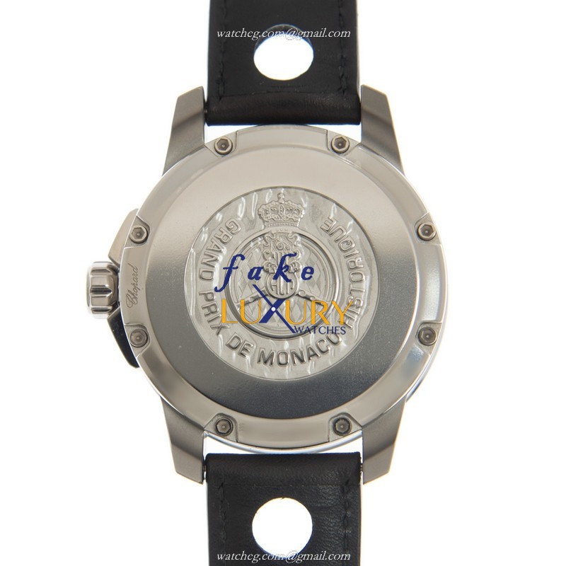 Chopard 168568-3001 Grand Prix Monaco Auto Titanium Replica Watch - 44.5mm Silver Dial Brown - Image 3