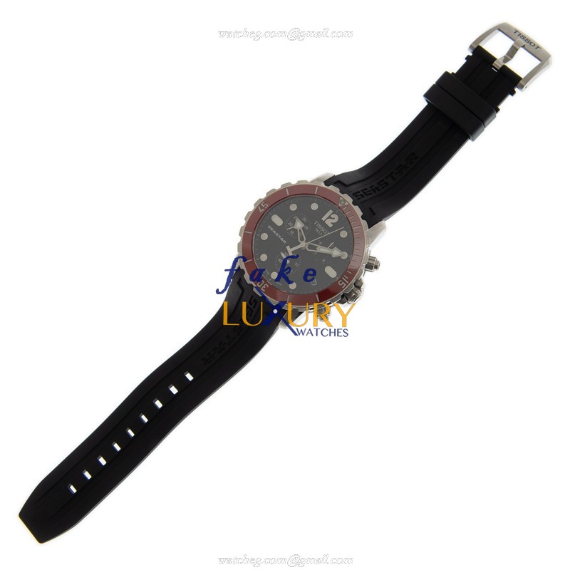 Tissot T-SPORT Automatic Stainless Steel T066.417.17.057.01 Black Dial Replica Watch - Image 2
