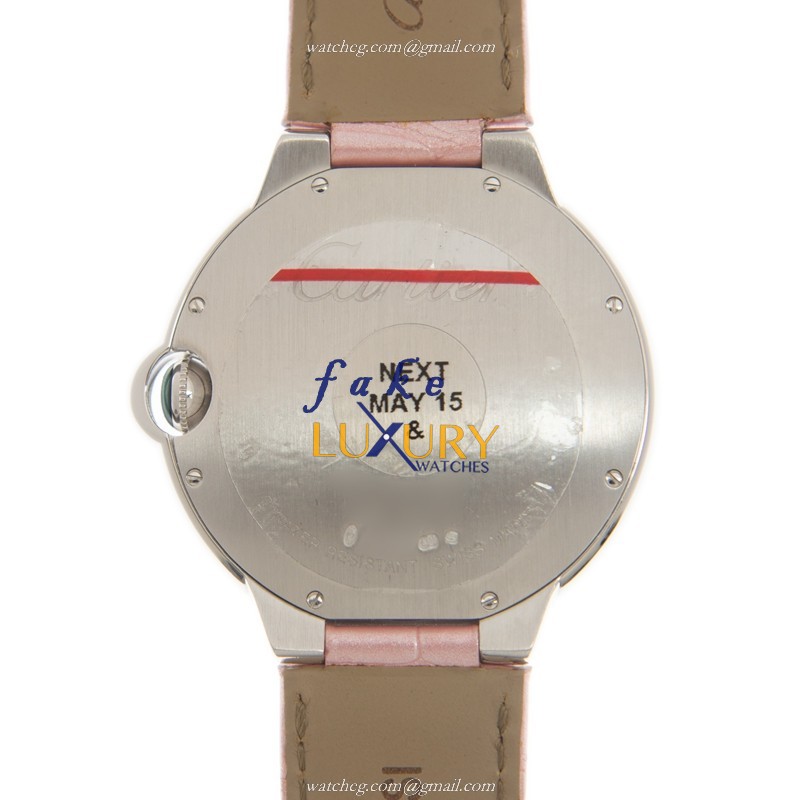 -WE900951 - Cartier BALLON BLEU Automatic 18kt White Gold Diamond Replica Watch - Swiss Movement - Image 3