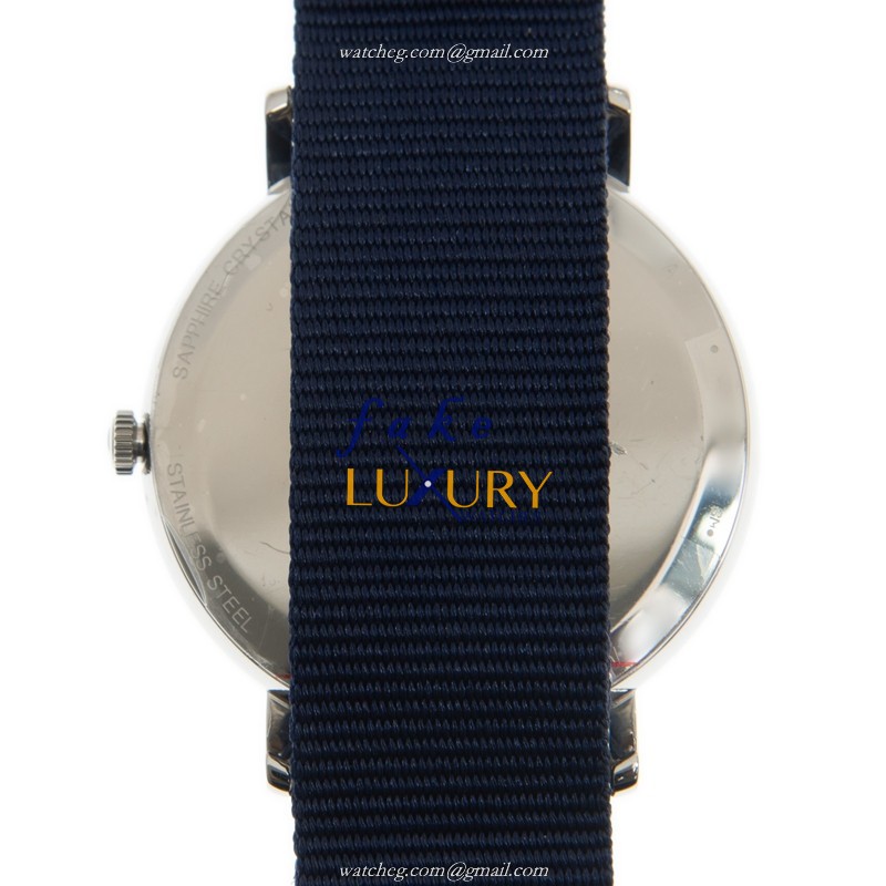 T109.610.17.037.00 - Tissot Everytime Quartz Replica Watch - Blue Dial Blue Canvas Strap - Image 3