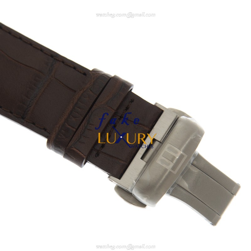 Tissot T086.407.16.031.00 Replica Watch, Automatic, Silver Dial, Stainless Steel Case, Leather Strap - Image 4