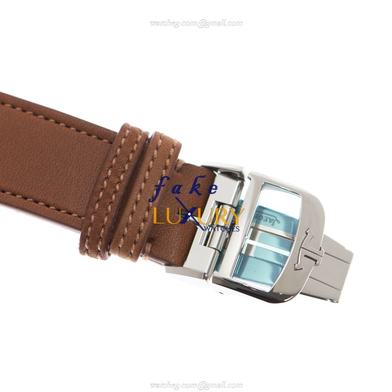 Jaeger-Lecoultre Q4138420 Master Ultra Thin Automatic Silver Dial Leather Replica Watch - Image 4