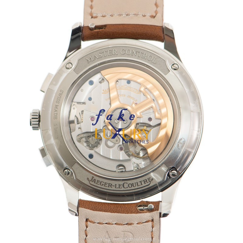 Jaeger-Lecoultre Q4138420 Master Ultra Thin Automatic Silver Dial Leather Replica Watch - Image 3