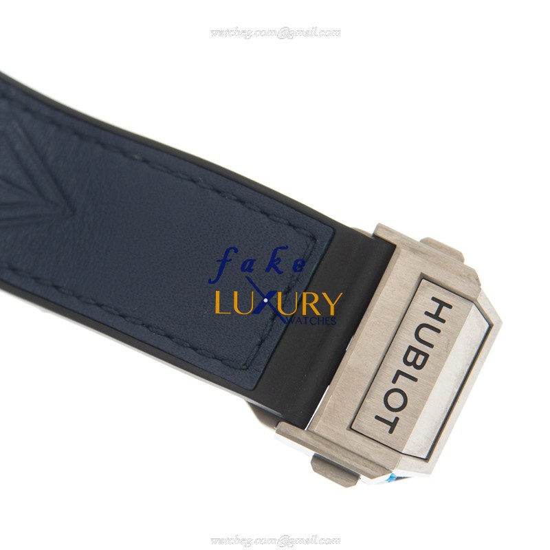 Hublot 415.NX.7179.VR.1704.MXM18 Replica Big Bang Watch - Automatic Movement, Titanium Case, Blue - Image 4