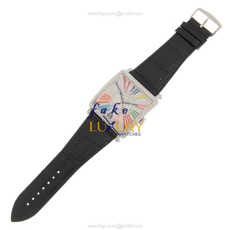Franck Muller 6000 K SC DT D CD COL DRM OG Master Square Automatic Silver Dial Replica Watch - Image 2