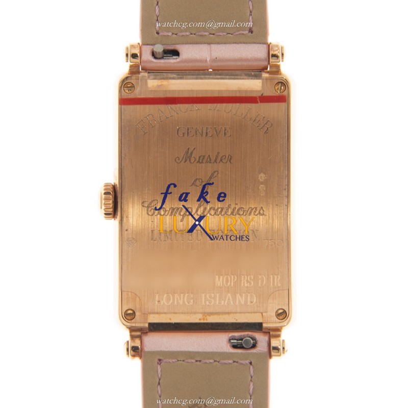 Franck Muller 952 QZ REL 8CD MOP RS D 1R 5N-PINK Replica Watch, Purple MOP Dial, Rose Gold & - Image 3