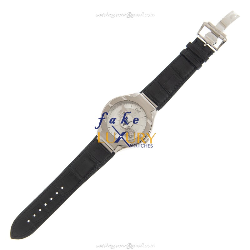 Piaget G0A31123 Polo Replica Watch, Manual Wind, Silver Dial, 18kt White Gold Case - Image 2