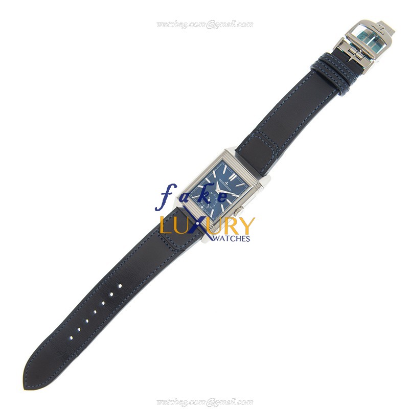 Jaeger-Lecoultre Q3988482 REVERSO Manual Wind Replica Watch, Stainless Steel Case, Blue Dial & Blue - Image 2