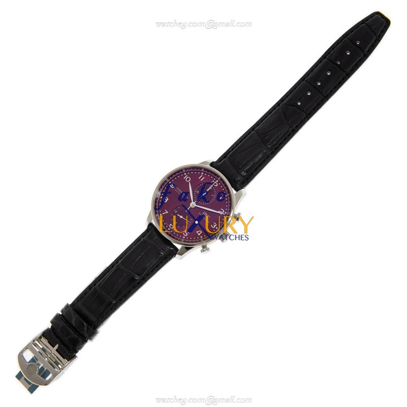 IW371616 - IWC Portuguese Automatic Replica Watch Red Dial Alligator Strap - Image 2