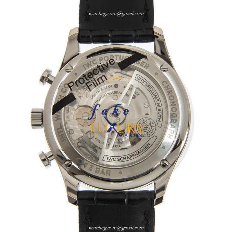 IW371616 - IWC Portuguese Automatic Replica Watch Red Dial Alligator Strap - Image 3