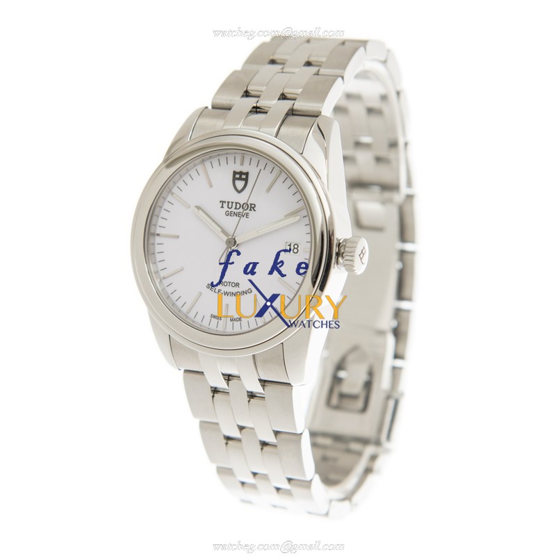 Tudor Glamour Date 55000-68050-WT - Replica Watch - Automatic - Steel Case - White Dial - Image 3