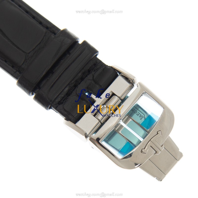 Jaeger-Lecoultre Q1368430 | Automatic | Steel | Silver Dial | Black Leather Strap Replica Watch - Image 4