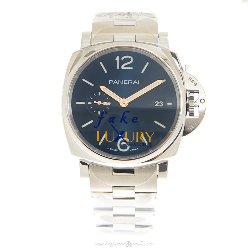 Panerai PAM01124 Luminor Due Automatic Blue Dial Stainless Steel Replica Watch - Image 2