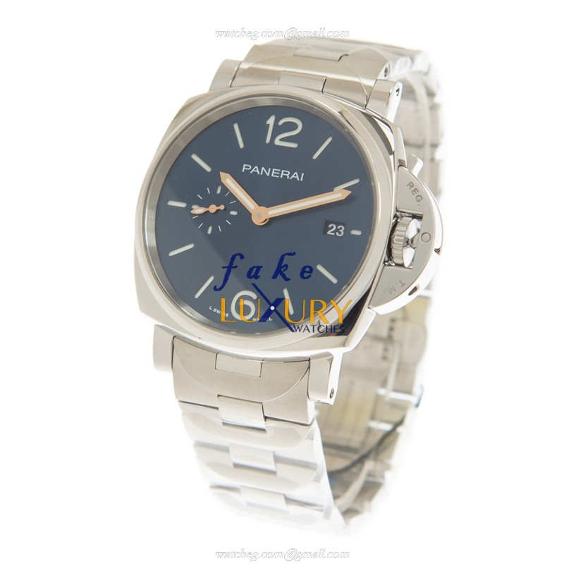 Panerai PAM01124 Luminor Due Automatic Blue Dial Stainless Steel Replica Watch - Image 3