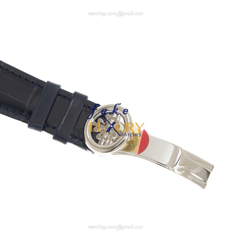 Patek Philippe 5236P-001 Replica Watch - Automatic Platinum - Dark Blue Dial Alligator Strap - Image 4
