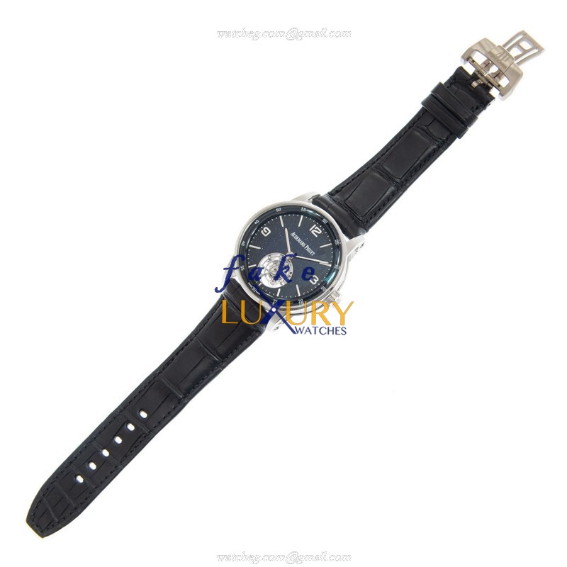 Audemars Piguet 26396BC.OO.D002CR.01 Replica Watch, Automatic, Blue Dial, 18kt White Gold Case - Image 2