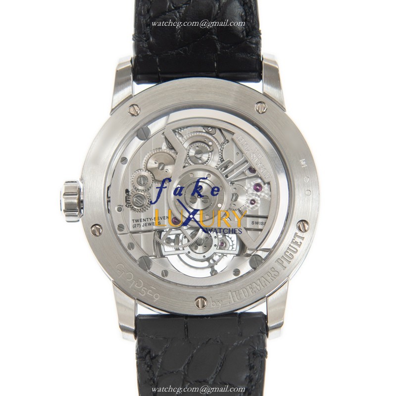 Audemars Piguet 26396BC.OO.D002CR.01 Replica Watch, Automatic, Blue Dial, 18kt White Gold Case - Image 3