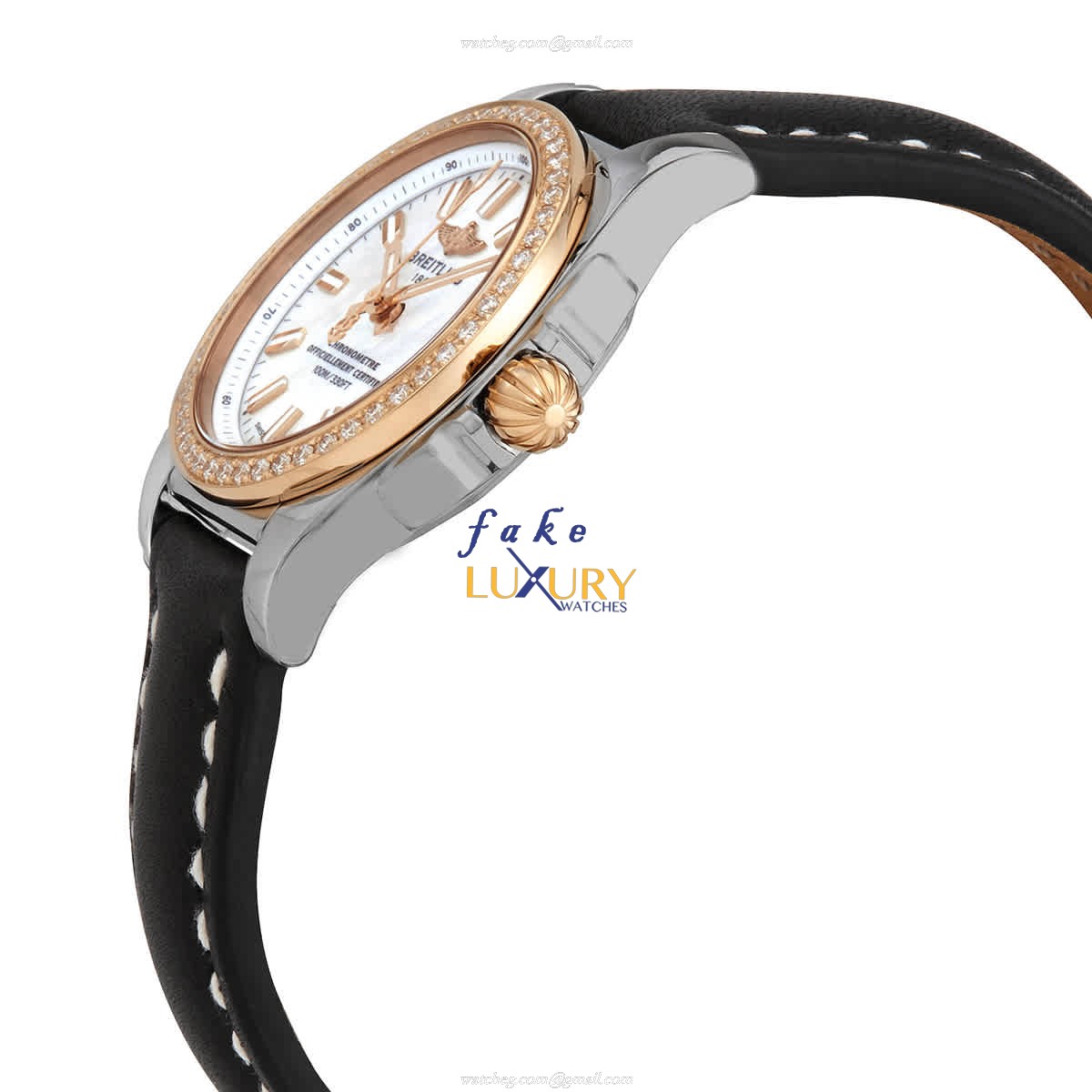 Breitling C7234853/A791BKLT Galactic Quartz 29mm White Mother of Pearl Dial Replica Watch - Image 2