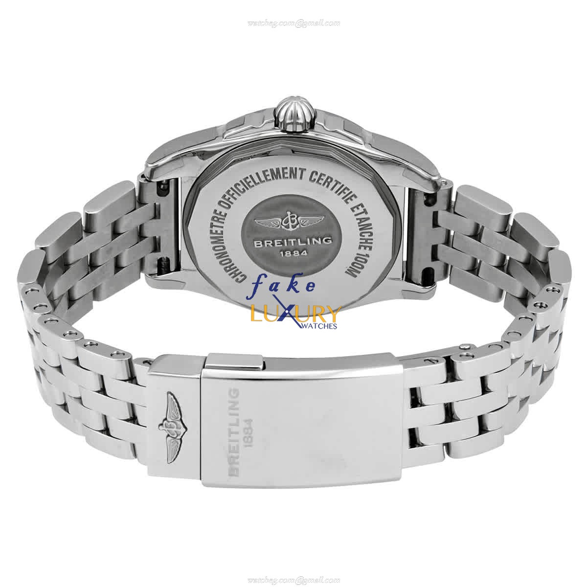 Breitling W72348121A2A1 Galactic Replica Watch Quartz White Mother of Pearl Dial Steel - Image 3