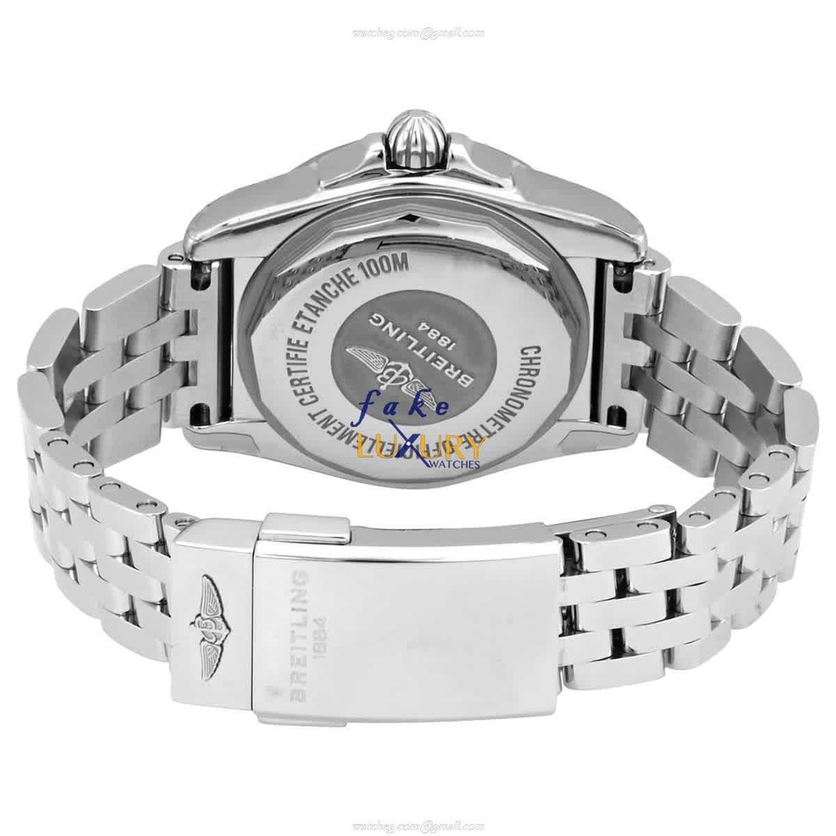 Breitling W7133012-BF63-792A Replica Watch With Quartz Movement, Black Dial, Steel Bracelet - Image 3
