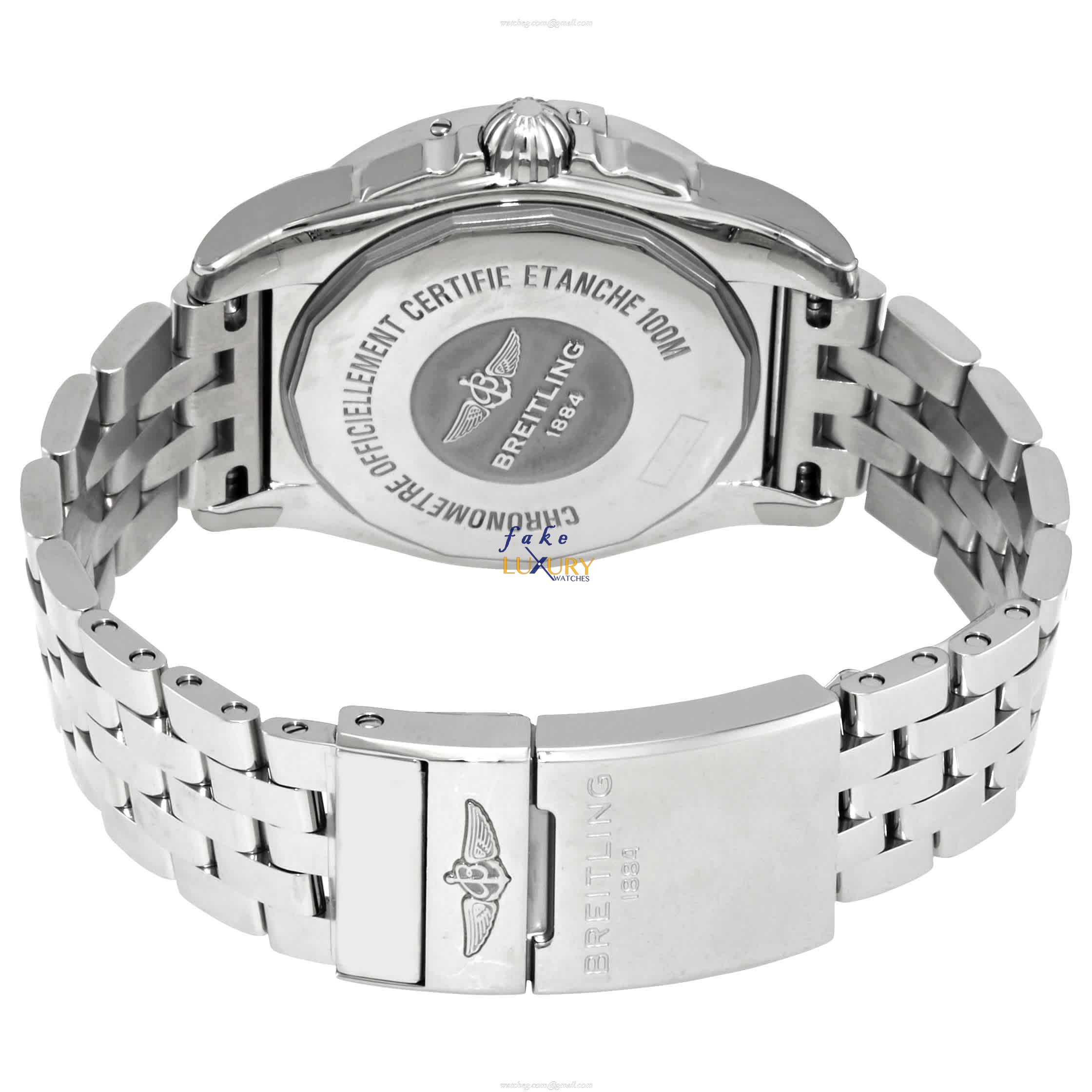 Breitling A37330121B1A1 Galactic Replica Watch, Black Dial, Steel Bracelet, Automatic - Image 3