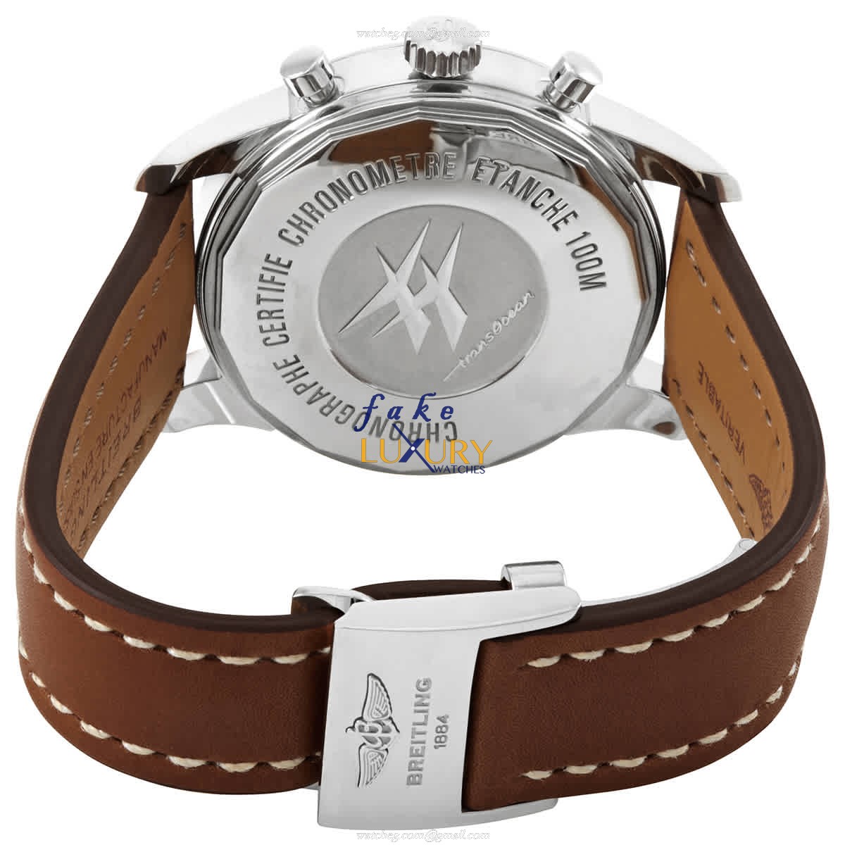 Breitling Transocean Chronograph Replica Watch AB0510U0/A732-440X/A20D.1, Automatic White Dial - Image 3