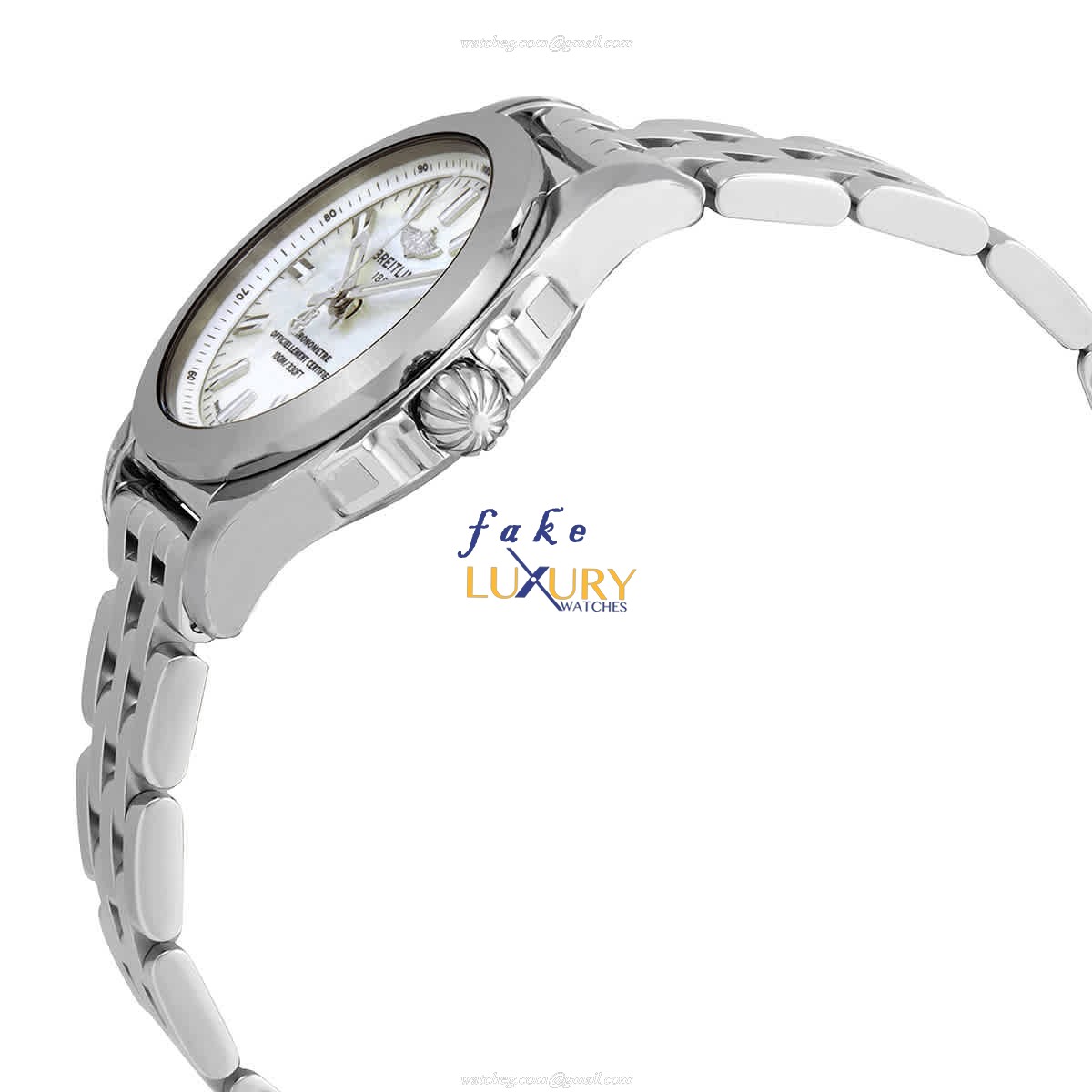Breitling W72348121A1A1 Galactic Quartz - Replica Watch - White Mother of Pearl Dial - Steel - Image 2
