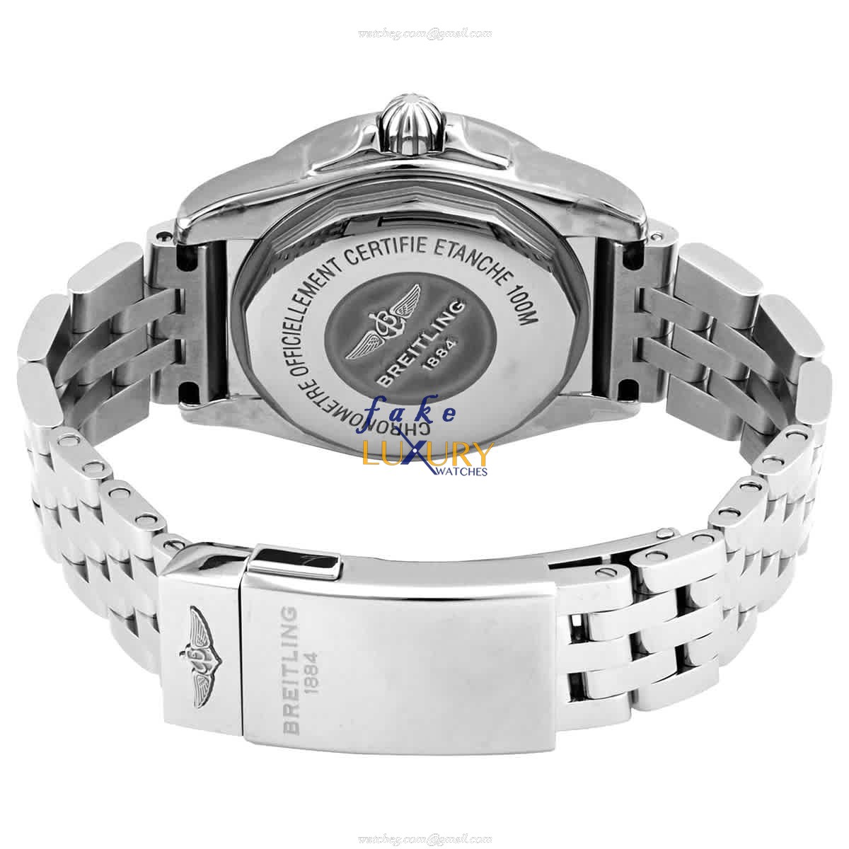Breitling W71330121A1A1 Replica Watch With Quartz Movement, White Mother of Pearl Dial, Steel - Image 3