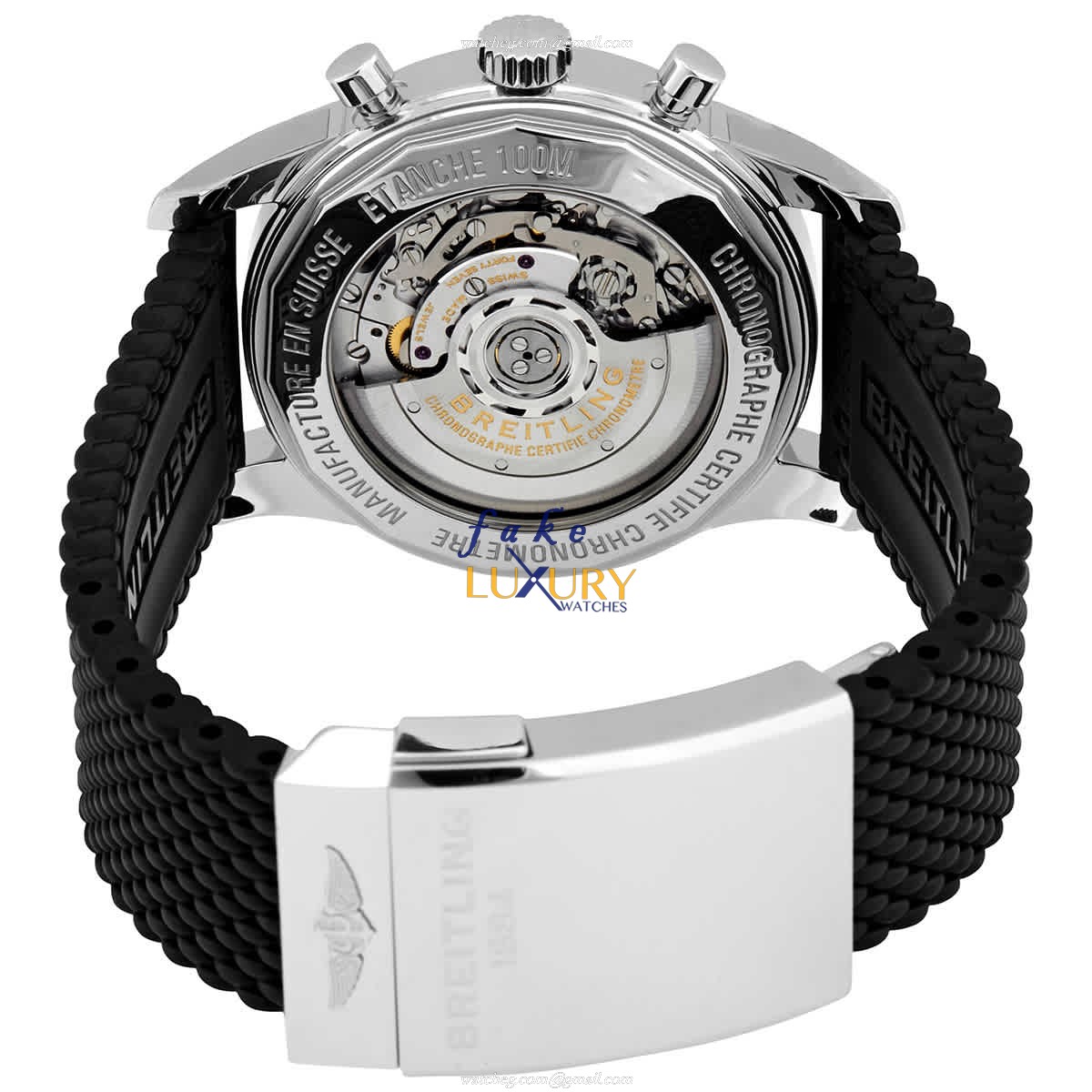 Breitling Transocean Chronograph AB0152121B1S1 - Replica Watch - Automatic - Steel Case - Black - Image 3