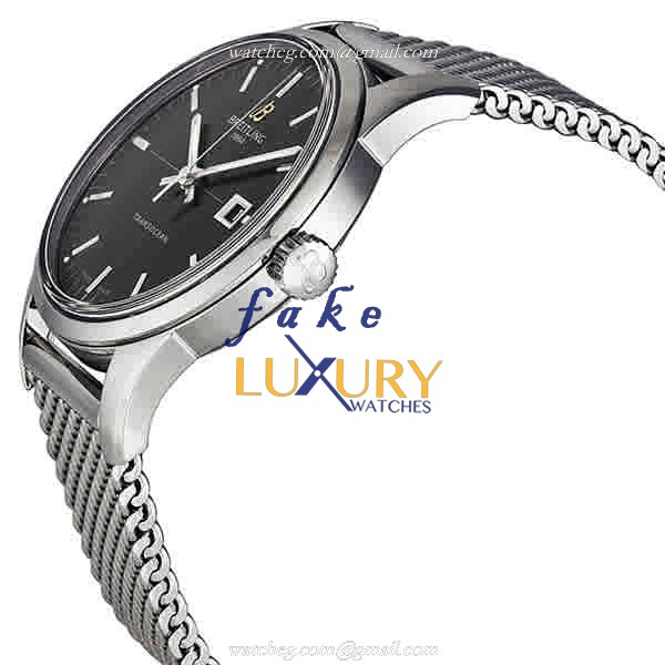 Breitling Transocean Chronograph Replica Watch, A1036012-BA91-154A, Automatic, Black Dial, Steel - Image 2