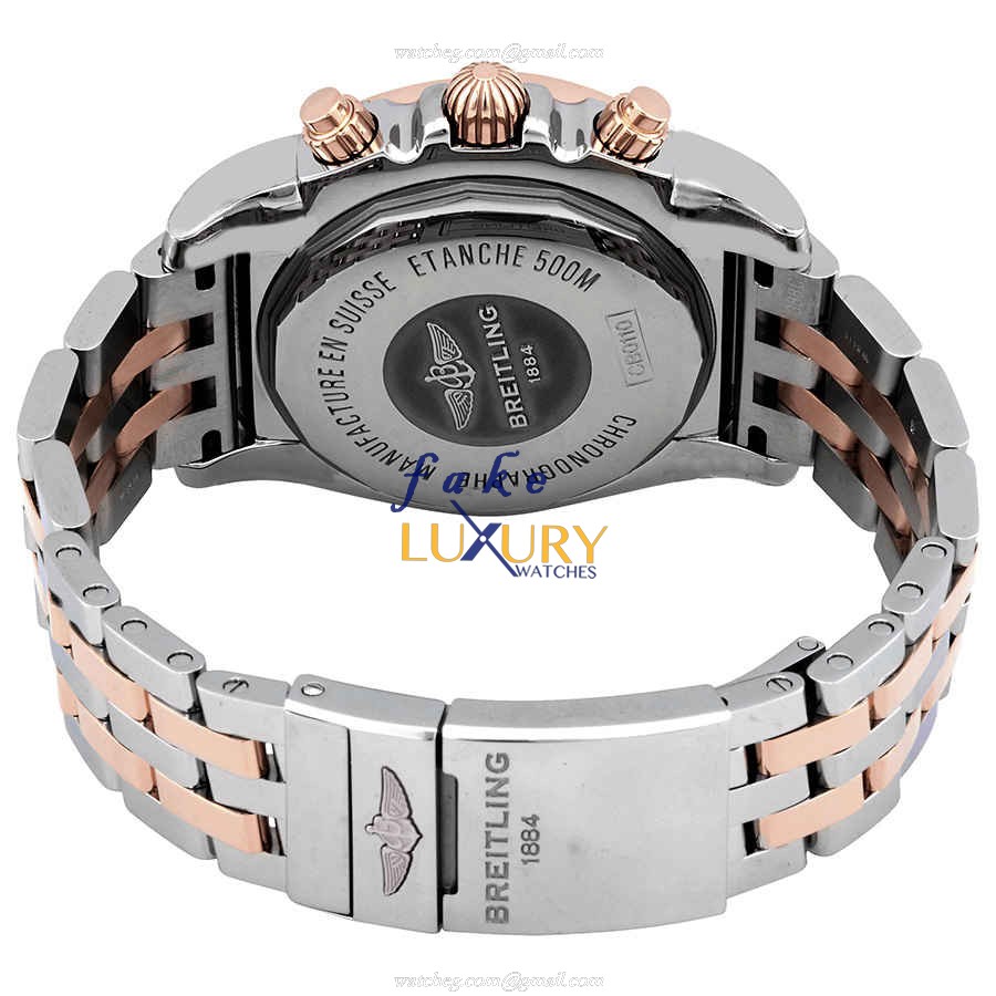 Breitling Chronomat B01 CB0110121B1C1 Automatic Rose Gold Steel Black Dial Replica Watch - Image 3
