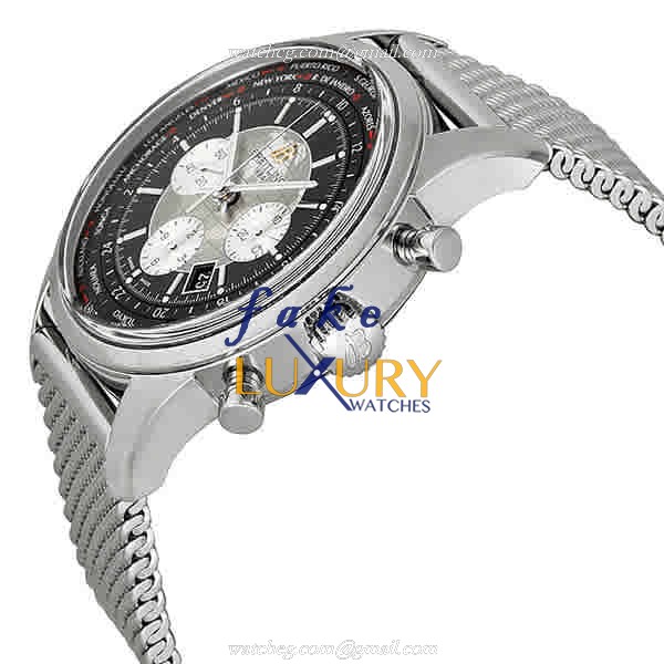 Breitling AB0510U4-BB62-152A Transocean Chronograph Replica Watch, Automatic, Black Dial, Steel Case - Image 2