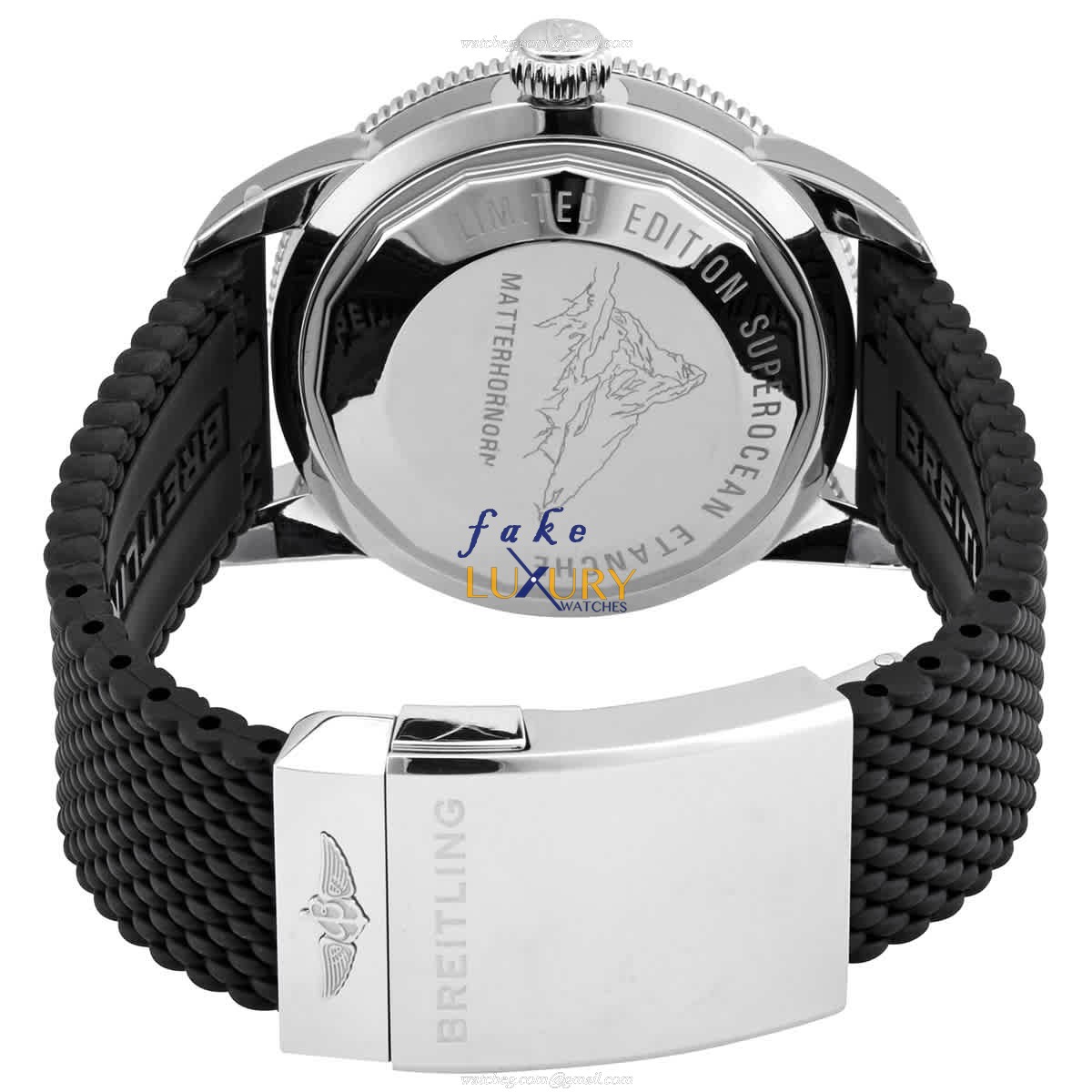 Breitling Superocean Replica Watch AB20302A1B1S1 with Black Dial on Rubber Strap - Image 3
