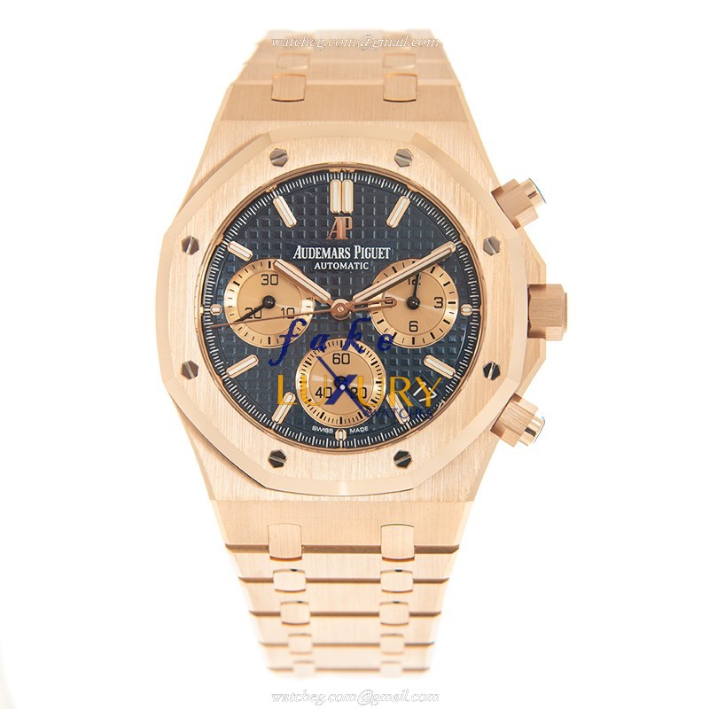 Audemars Piguet 26239OR.OO.1220OR.01 Blue Dial 18kt Rose Gold Automatic Replica Watch - Image 2
