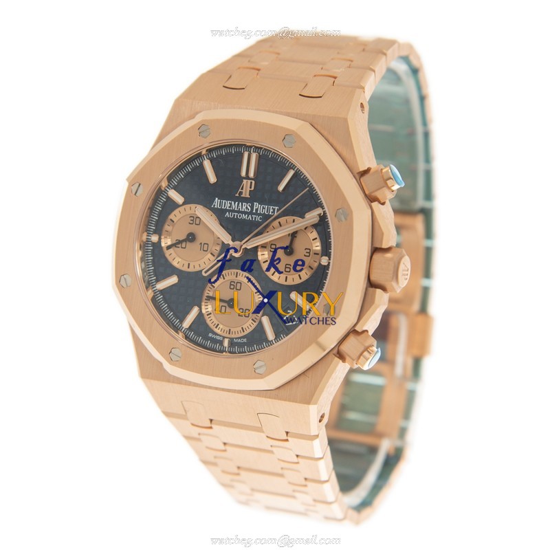 Audemars Piguet 26239OR.OO.1220OR.01 Blue Dial 18kt Rose Gold Automatic Replica Watch - Image 3
