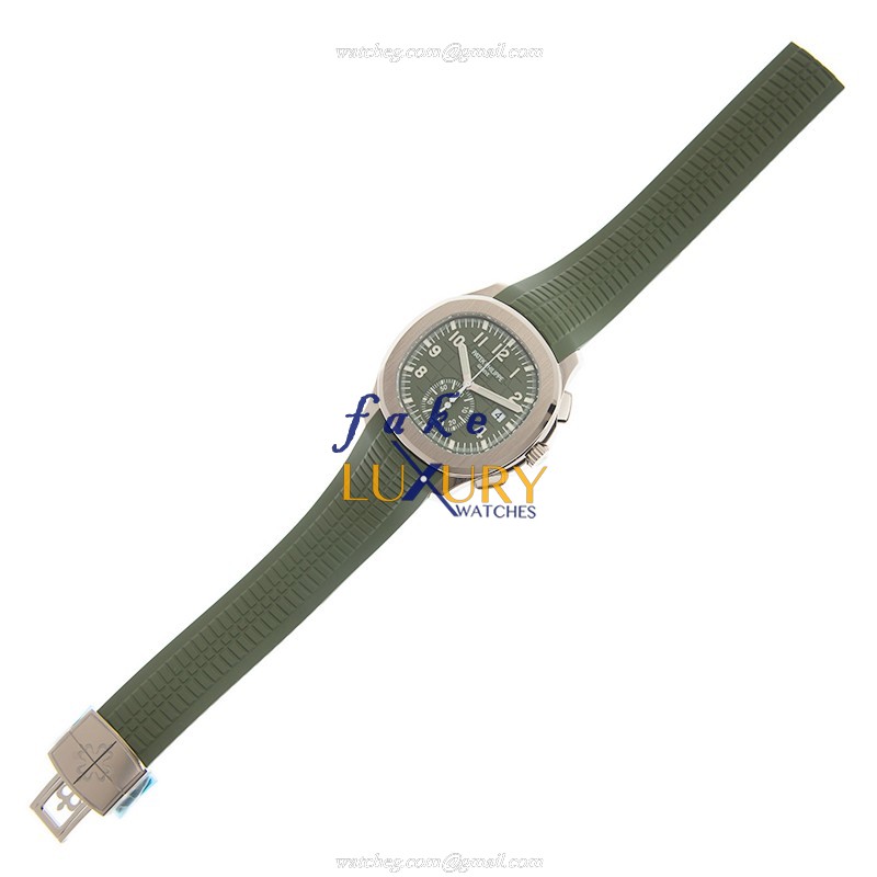 5968G-010 - Patek Philippe Aquanaut Replica Watch 42mm Automatic Green Dial Rubber - Image 2