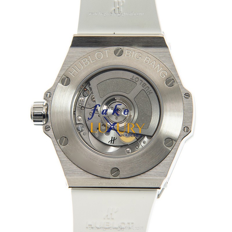 Hublot Big Bang 485.SE.2010.RW.1204 | Automatic | Stainless Steel & Diamonds | Rubber Strap - Image 3