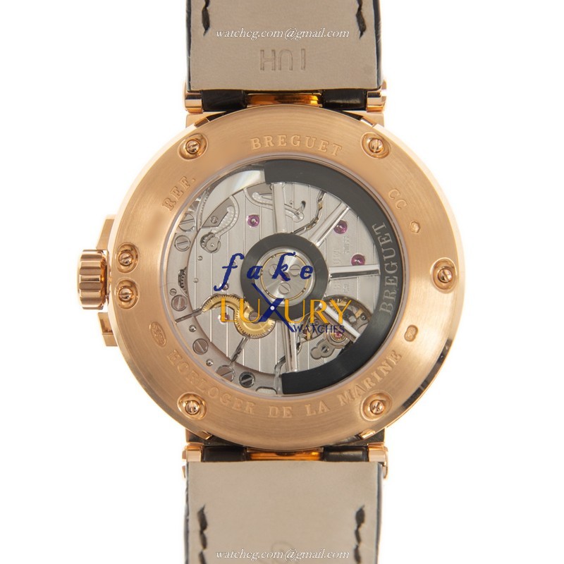 5517BR/12/9ZU - Breguet MARINE Replica Watch Automatic Silver Dial 18kt Rose Gold - Image 3