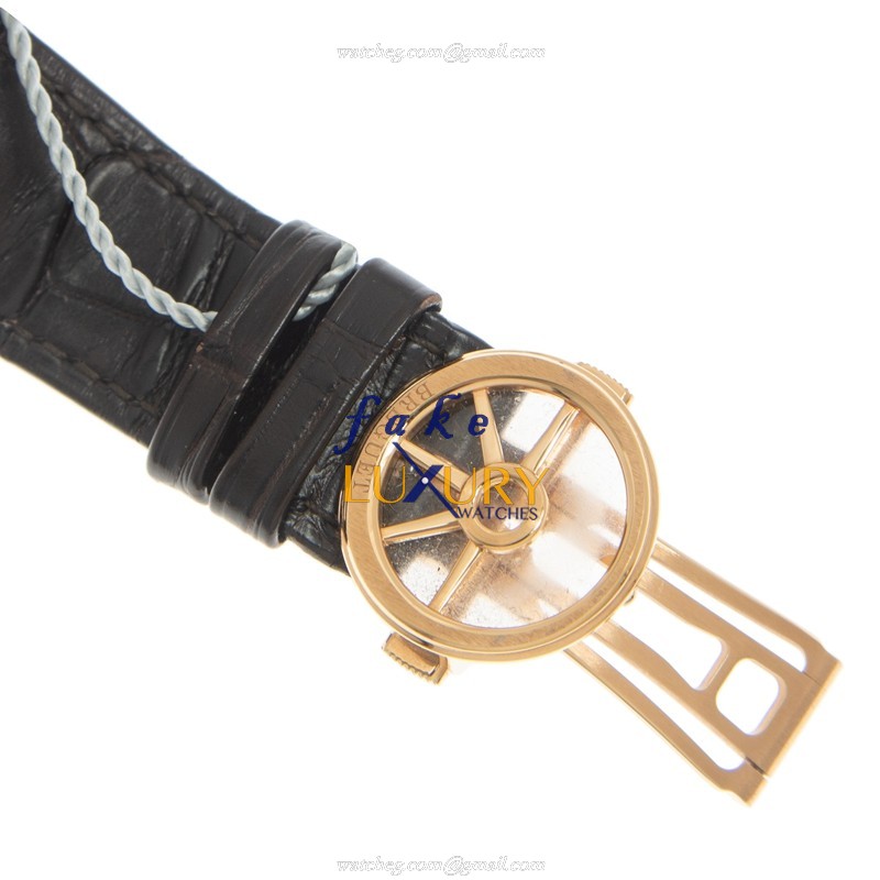 5517BR/12/9ZU - Breguet MARINE Replica Watch Automatic Silver Dial 18kt Rose Gold - Image 4