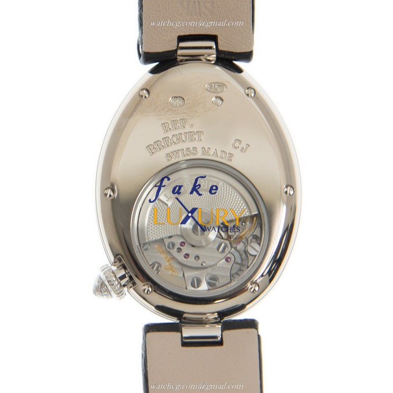 Breguet Reine De Naples 8928BB/51/944/DD0D3L Automatic 18kt White Gold Diamond, Replica Watch - Image 3